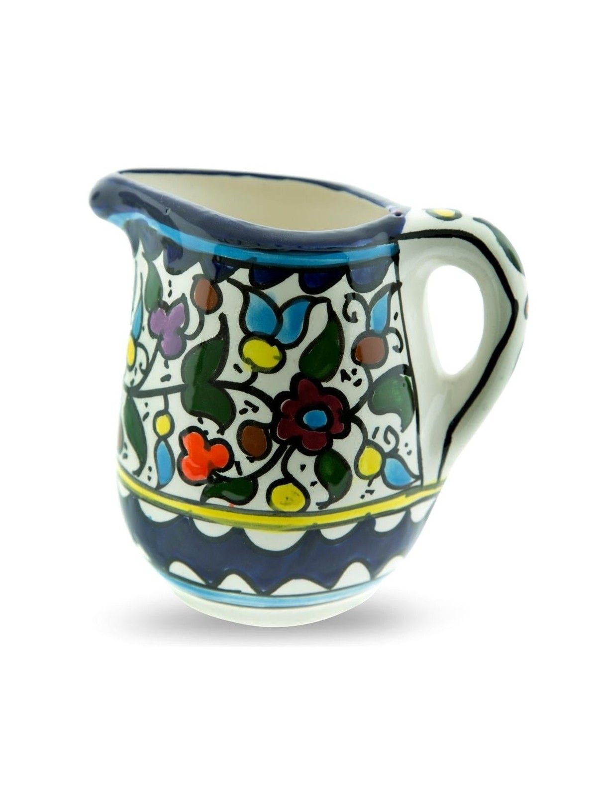 Flowers Milk Pot. Armenian Ceramic